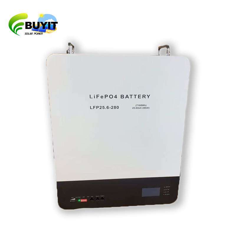 LiFePO4 Battery Storage Power Wall 25.6V 100AH