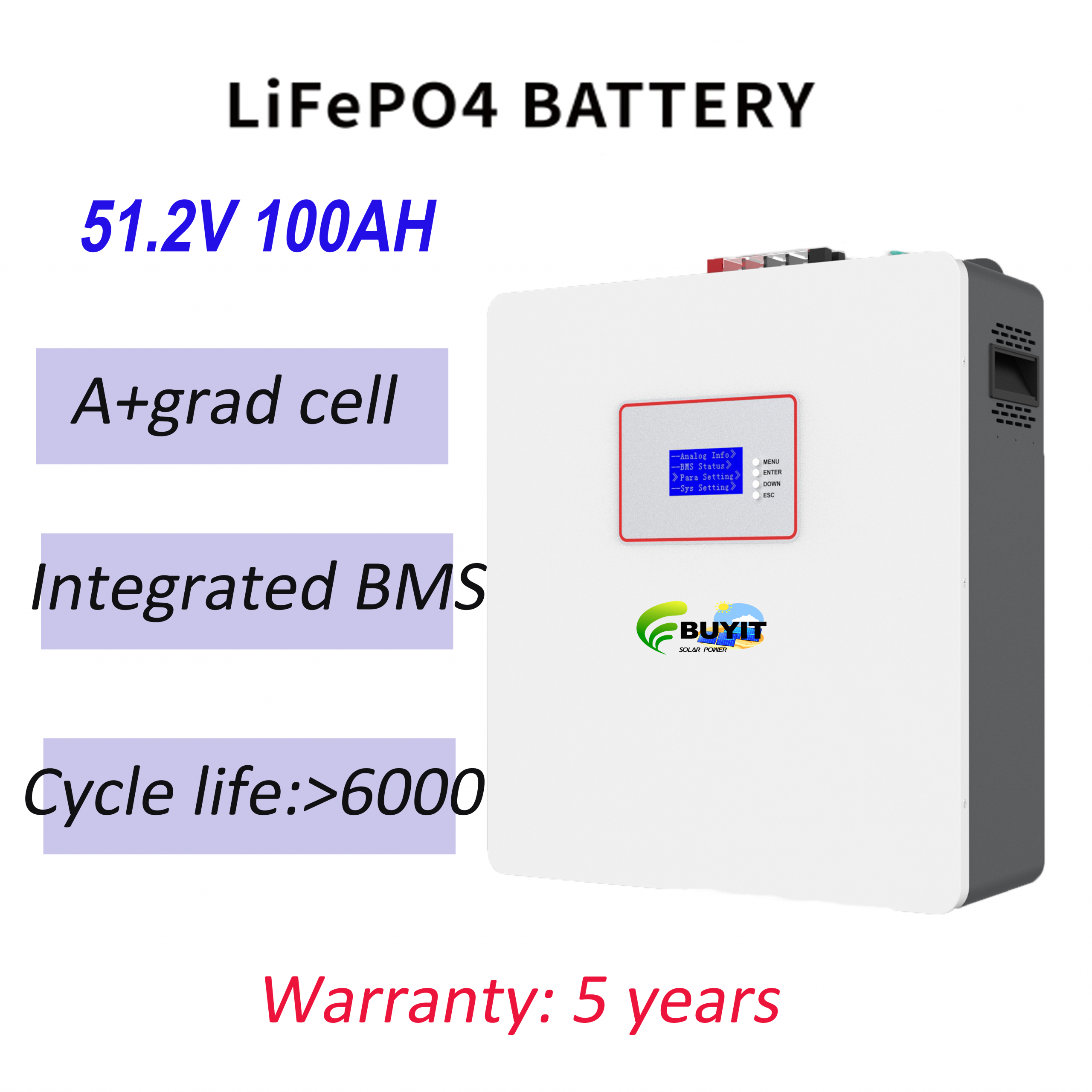 100AH lifepo4 battery